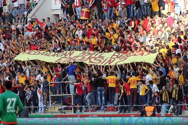 Kayseri’de olay pankarta polis el koydu